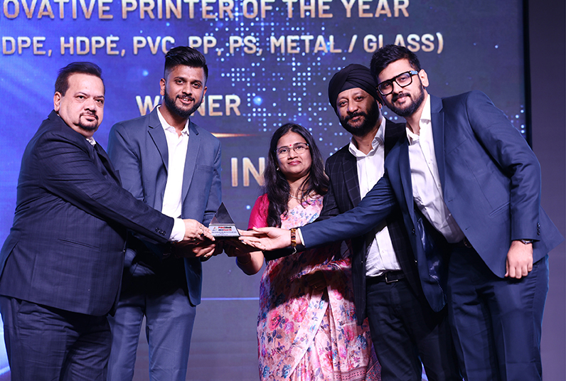 Category: Innovative Printer of the Year (PET, LDPE, HDPE, PVC, PP, PS, metal / glass) Winner: Sai Paks India Pvt Ltd 